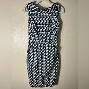 Boden Blue and White Geometric Dress size 2P